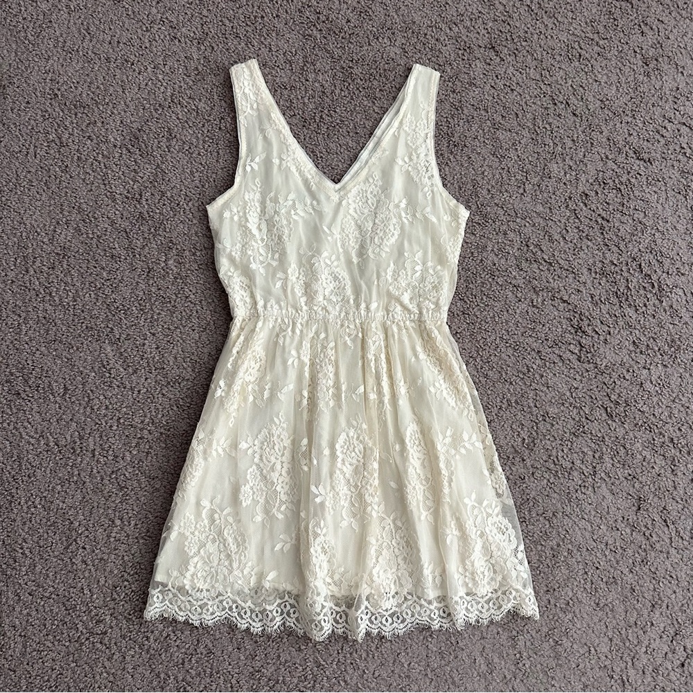 BB Dakota Cream Lace Mini Dress Womens S Homecoming